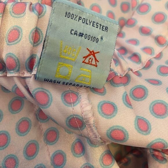 REQUEST Satin Polka Dot Cropped Wide Leg Pj Pant L - Picture 3 of 9